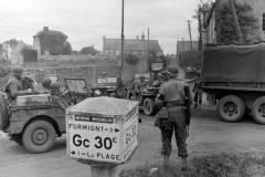 Omaha Beach Crossroads at CG 30 todays D517 and CG 32 now D514 in Saint-Laurent-sur-Mer Normandy after the DDay Landings - June 1944 