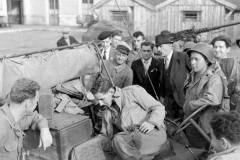 US 45th Infantry Division Thunderbirds Personnel & Vehicles in Grenoble, Southern France - September 1944