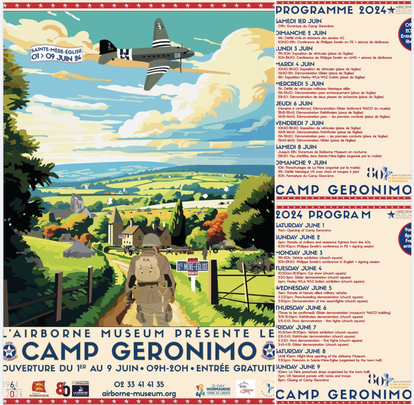 Affiche Programme  Camp Geronimo .